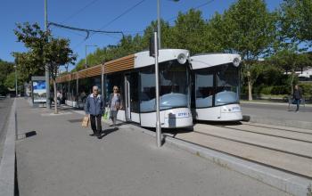 Le terminus de tramway T1 des Caillols