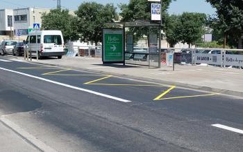 quai de bus du parking de la Barasse, boulevard de La Barasse