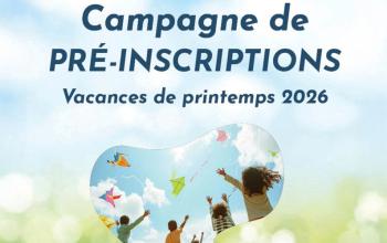 Pré-inscriptions ACM pour les vacances de printemps 2026