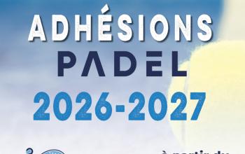 Adhésions padel 2026-2027