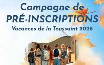 Pré-inscription ACM pour les vacances de la Toussaint 2026
